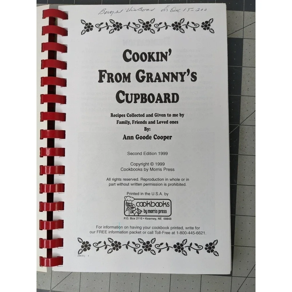 Cookbook Lot Spiral Grannys Cupboard Homestyle Basics & More